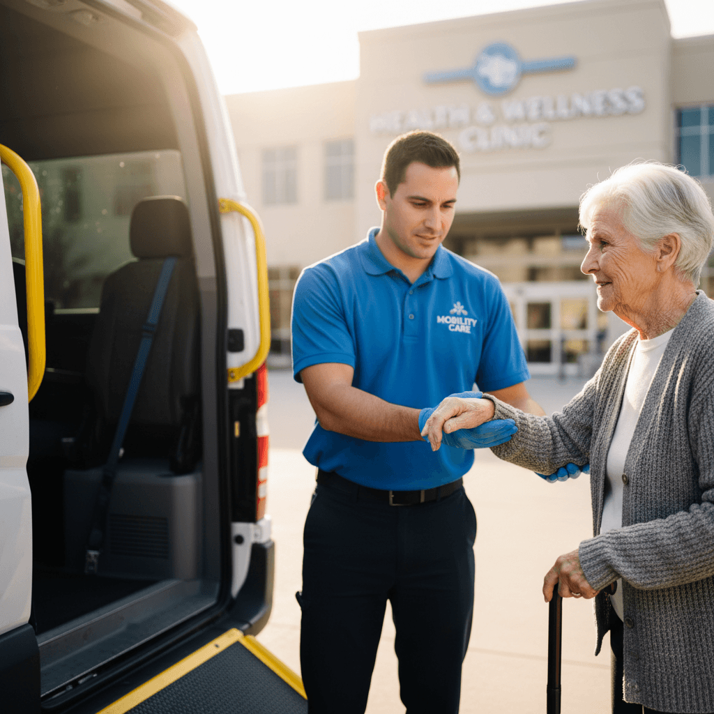 Professional patient care during transport