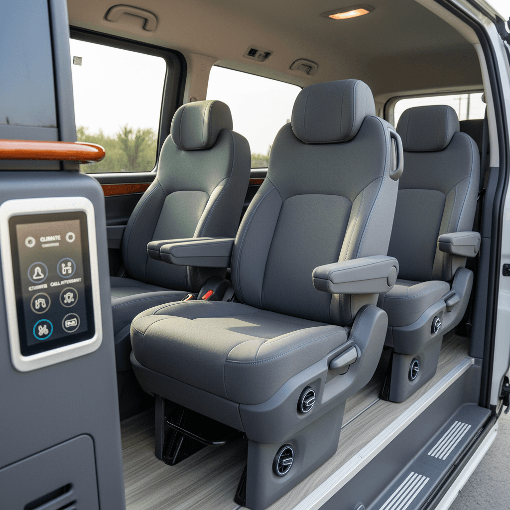 Accessible van interior setup